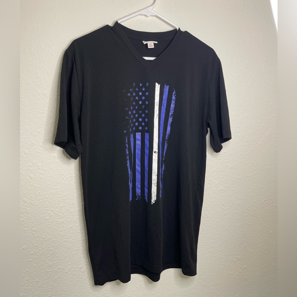 Lularoe Womens Boyfriend American Flag Tshirt Womens. Color black purple…